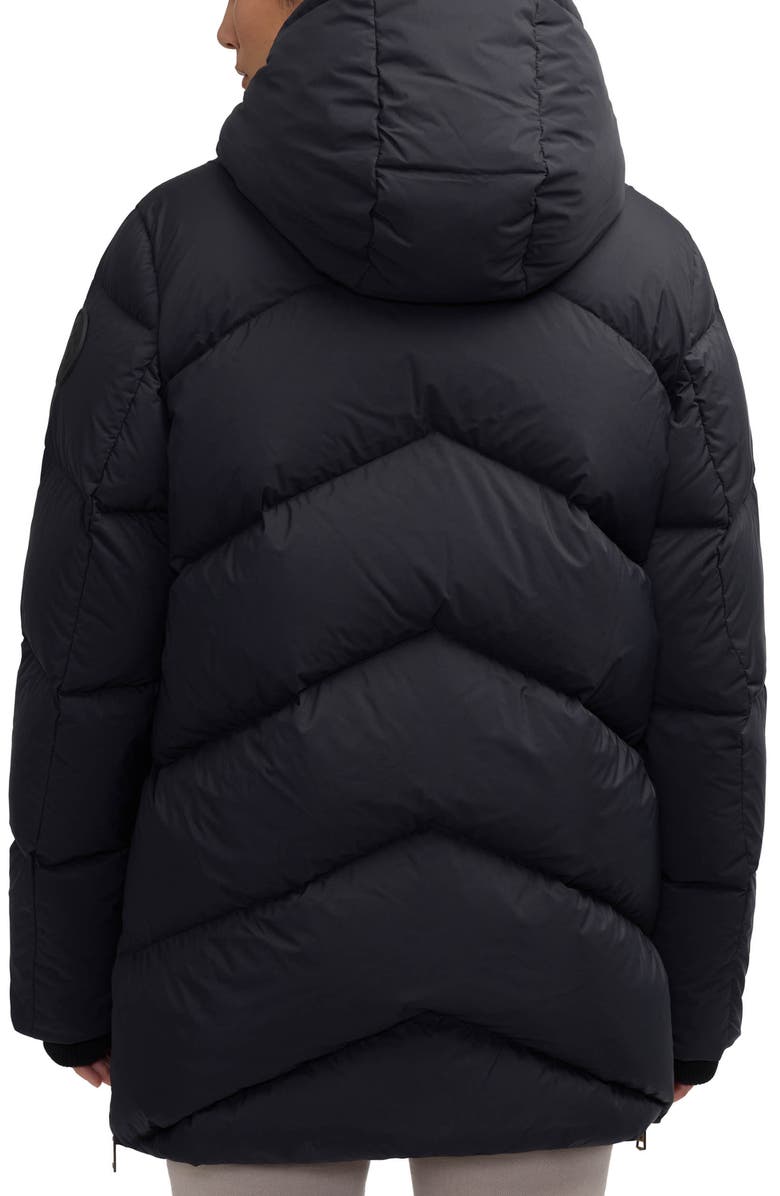 Scotch & Soda Fallon Inverted Chevron Quilted Down Jacket, Alternate, color, Black
