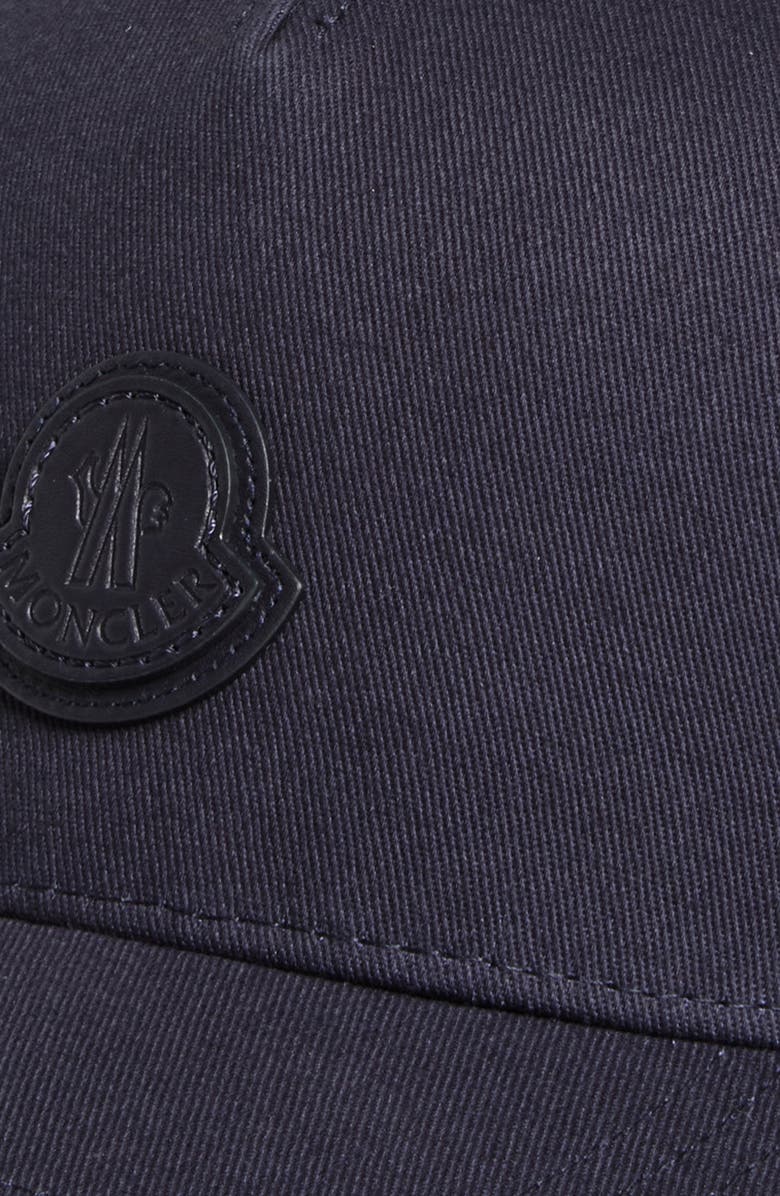 Moncler Logo Patch Baseball Cap, Alternate, color, Night Sky