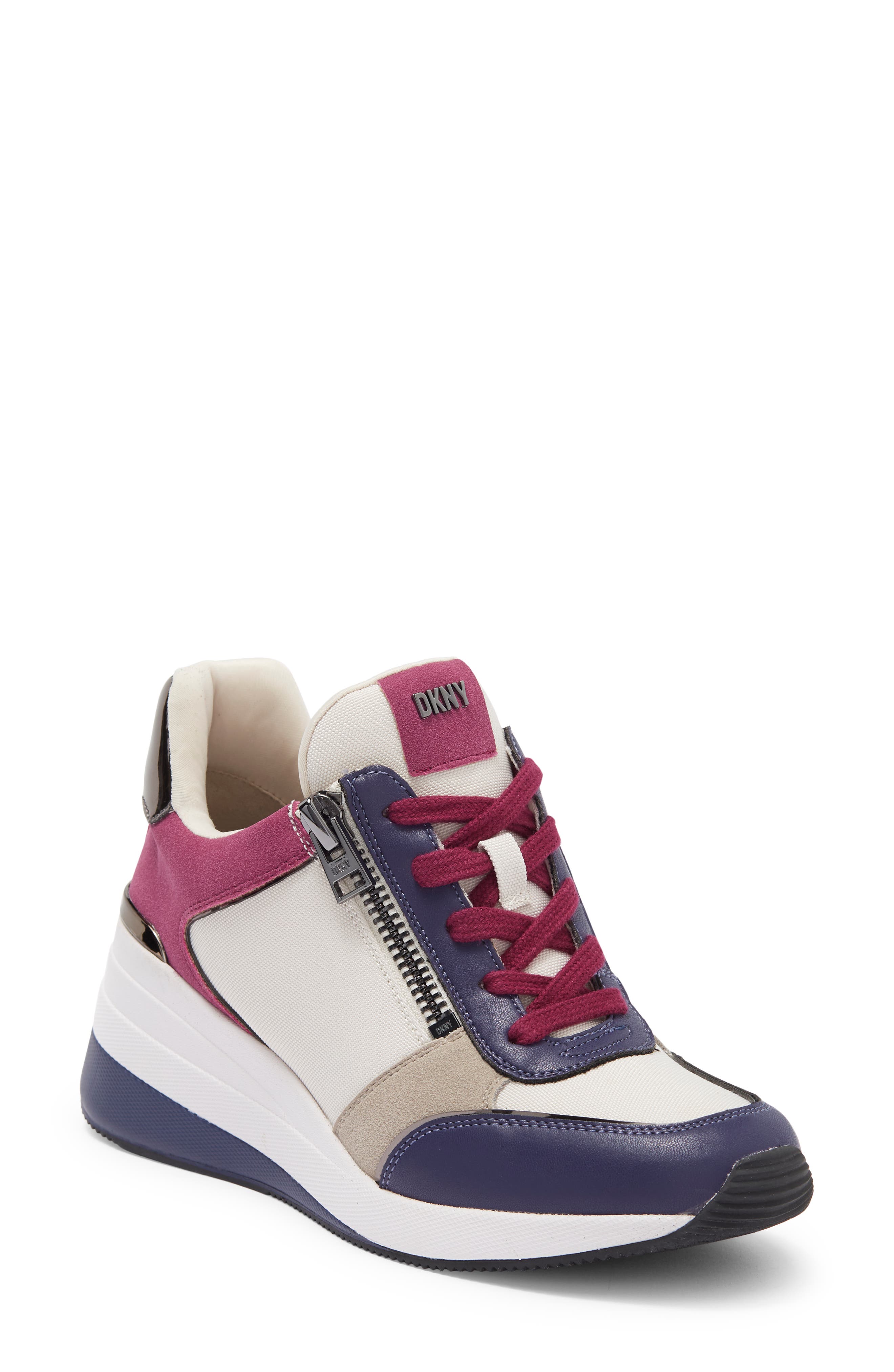DKNY Wedge Sneaker, Main, color, 