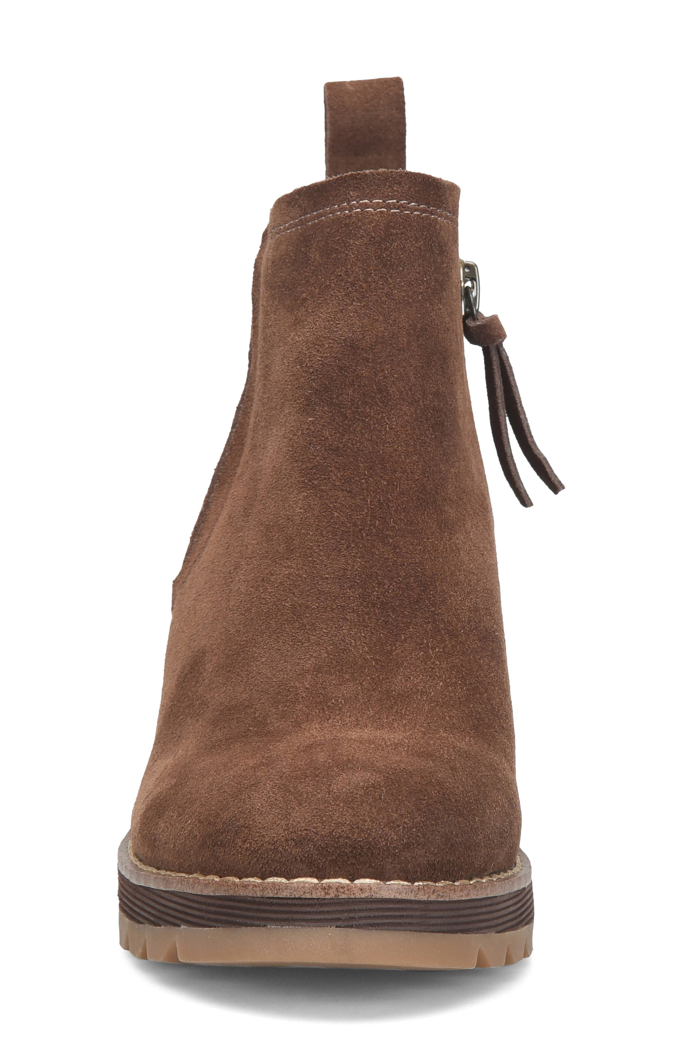 Emma Wedge Boot, Alternate, color, BROWN SUEDE