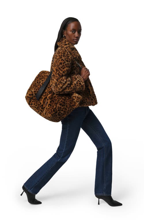 Apparis Esti Leopard Pluche™ Faux Fur Tote In Brown