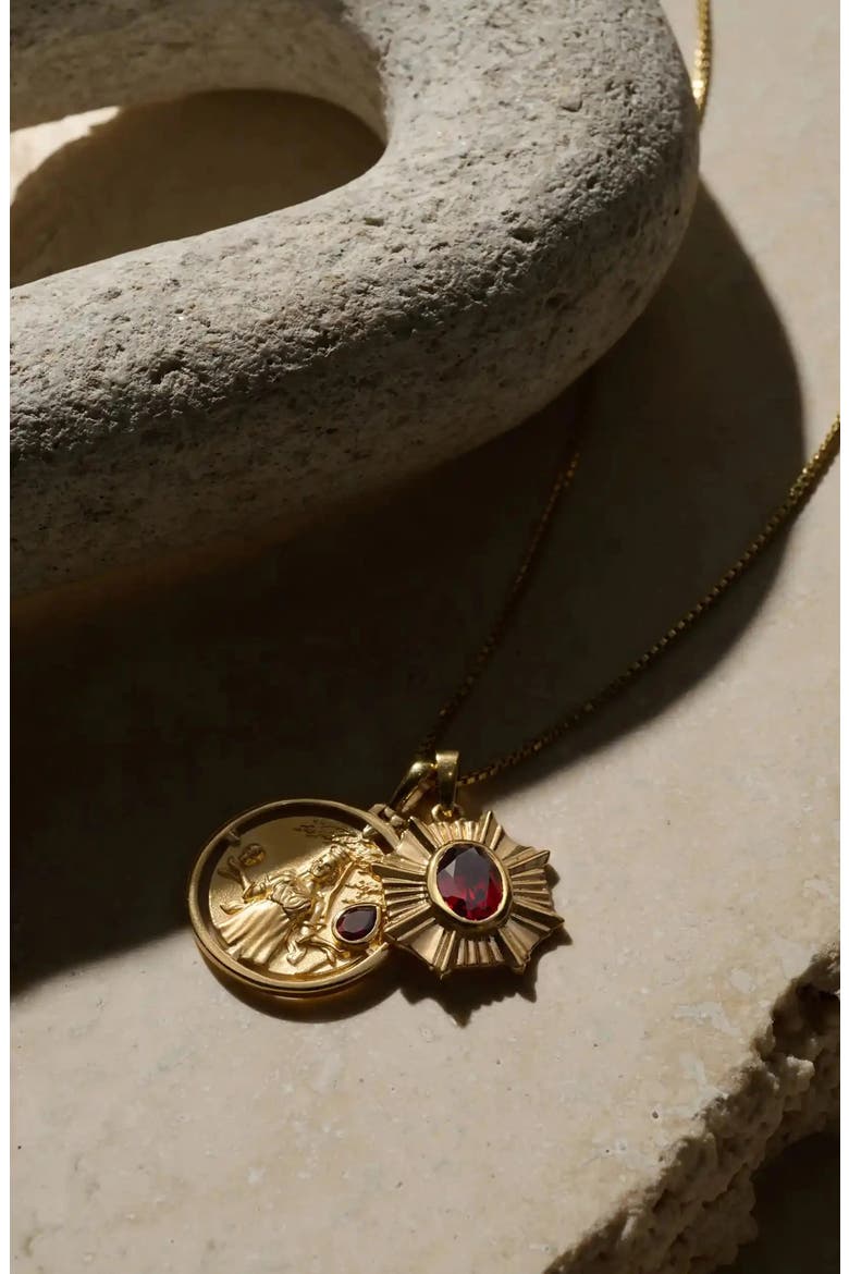 Persephone Pendant Necklace, Alternate, color, 14K GOLD VERMEIL
