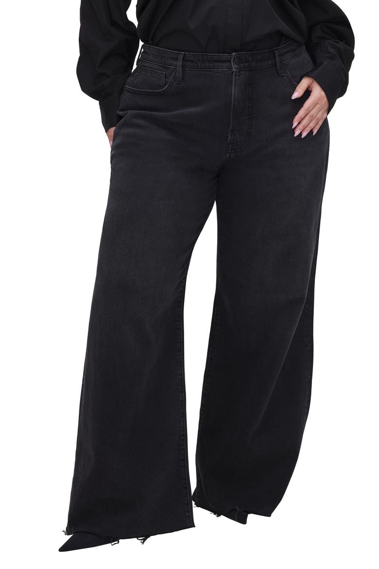 Good Ease Wide Leg Jeans, Alternate, color, BLACK324