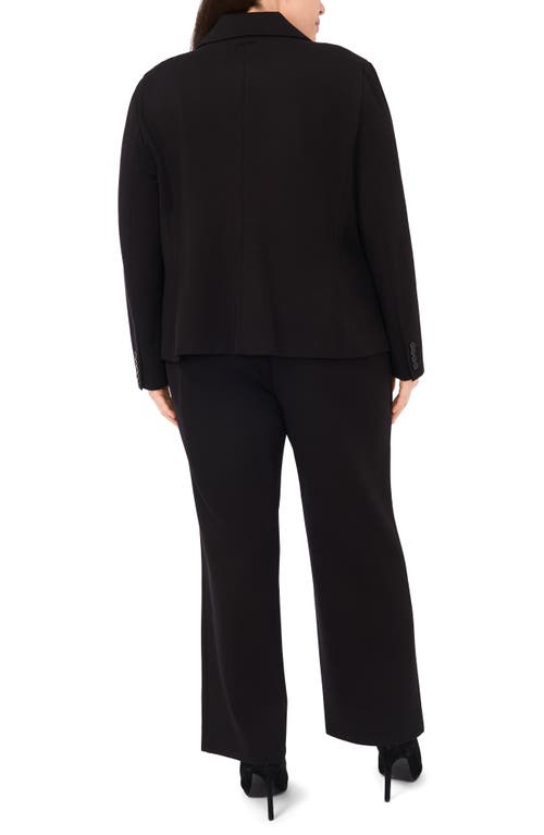 Halogenr Halogen(r) One-button Ponte Knit Jacket In Black