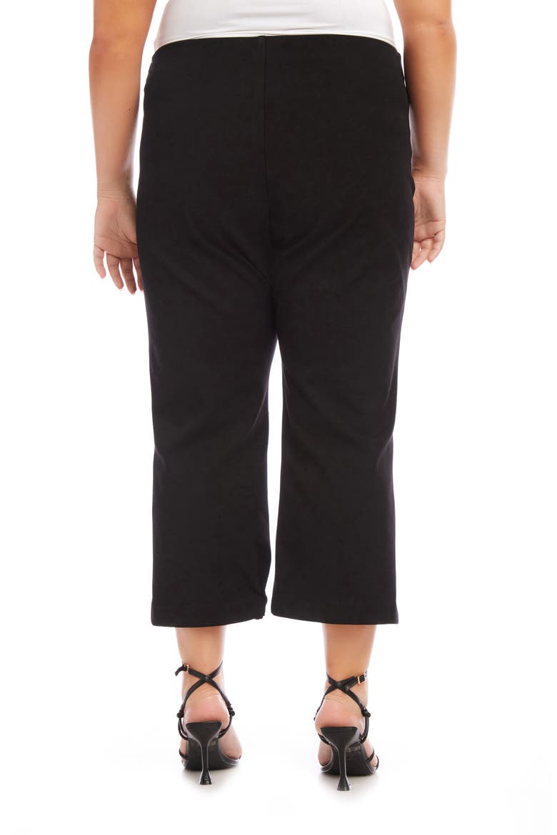 Pintuck Crop Pants, Alternate, color, BLACK