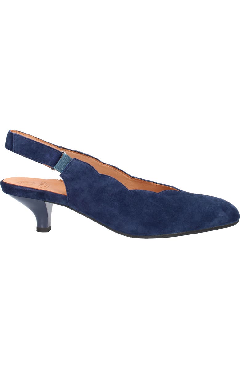 L'Amour des Pieds Hulda Kitten Heel Slingback Pump, Alternate, color, Navy