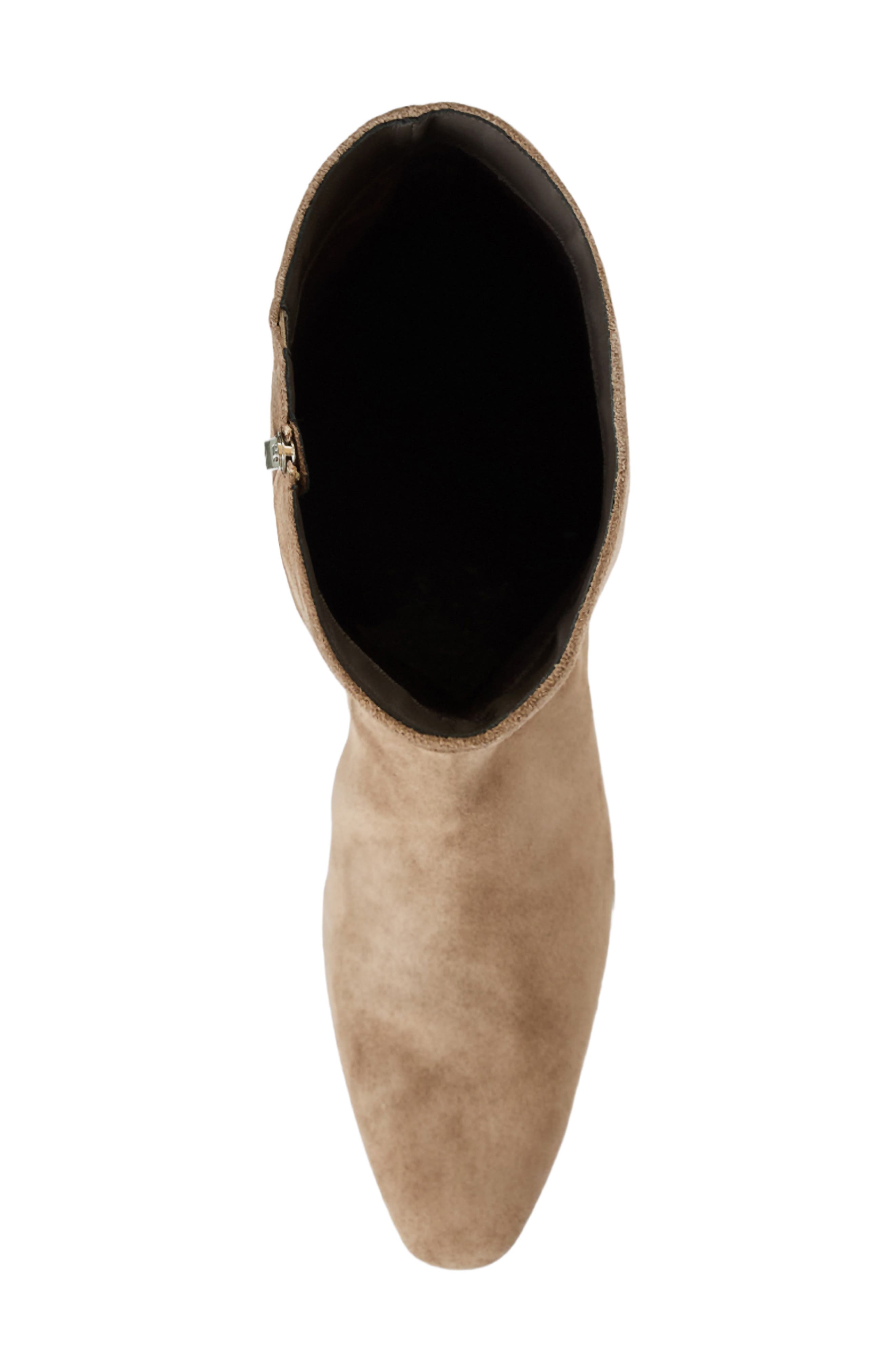 Fuoco Leather Knee High Boot, Alternate, color, AMARETTO SUEDE