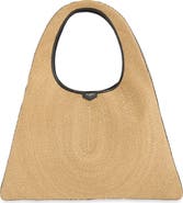 Alaïa One Piece Woven Straw Hobo Bag