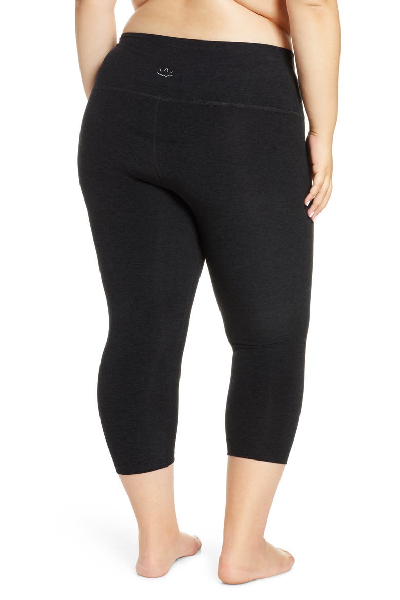 Walk & Talk Space Dye High Waist Leggings, Alternate, color, DARKEST NIGHT