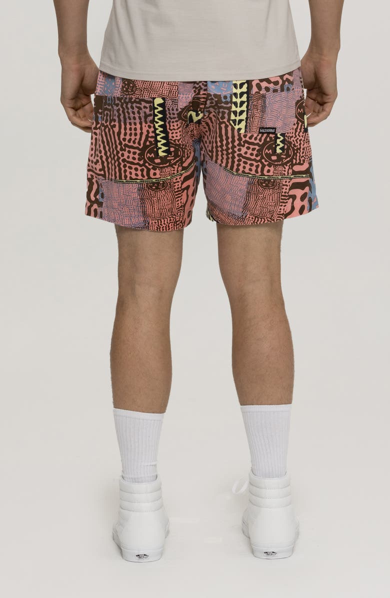 Maui & Sons Madras Rad Cotton Drawstring Shorts, Alternate, color,