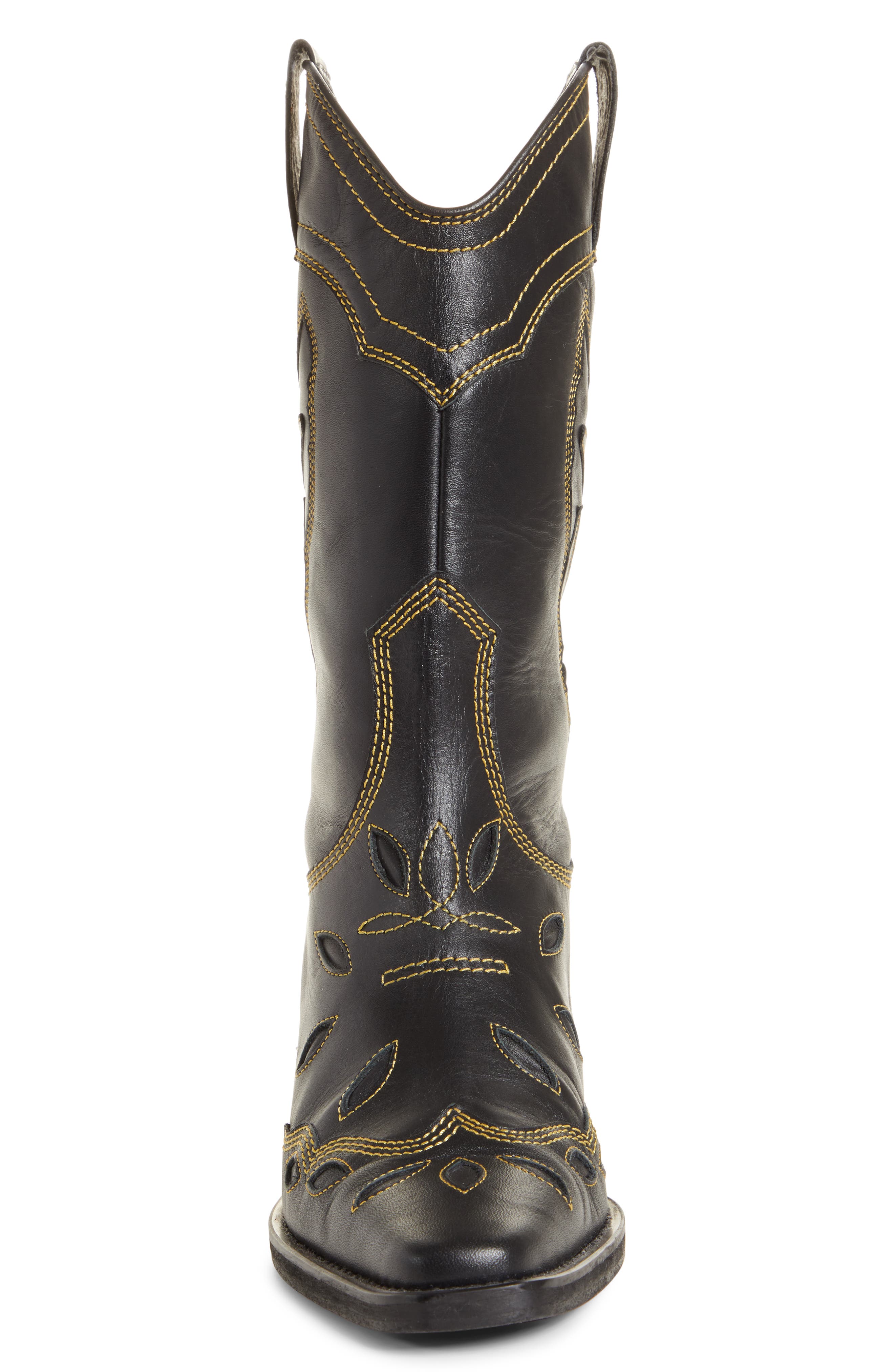 Ganni Texas Tall Western Boot, Alternate, color, 