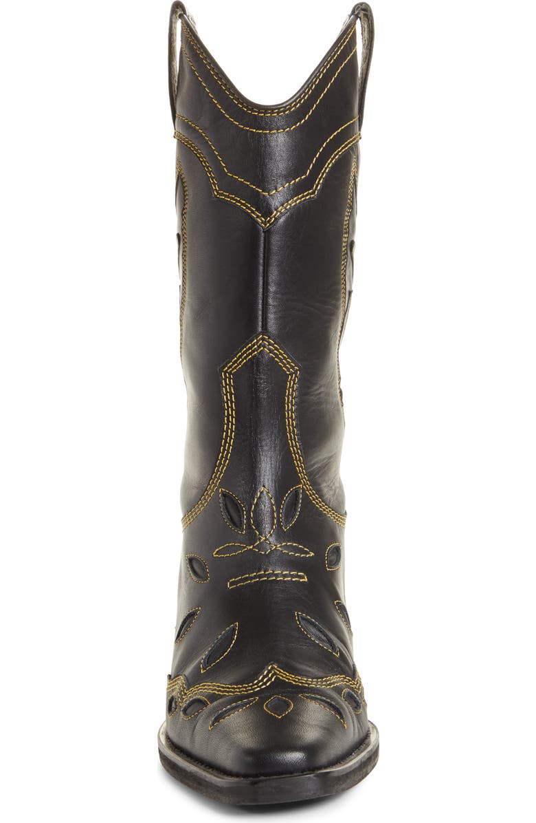 Ganni Texas Tall Western Boot, Alternate, color,