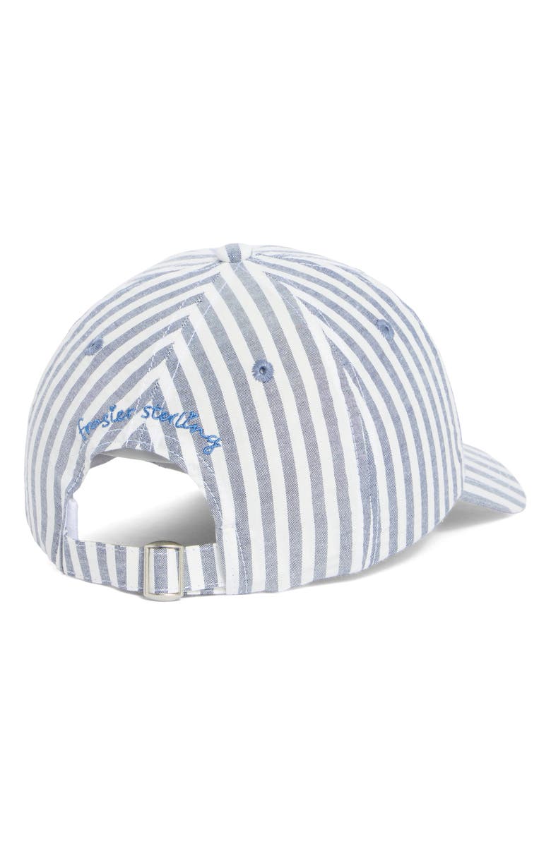 FRASIER STERLING Low Tide Cotton Canvas Baseball Cap, Alternate, color, Cloud Seersucker