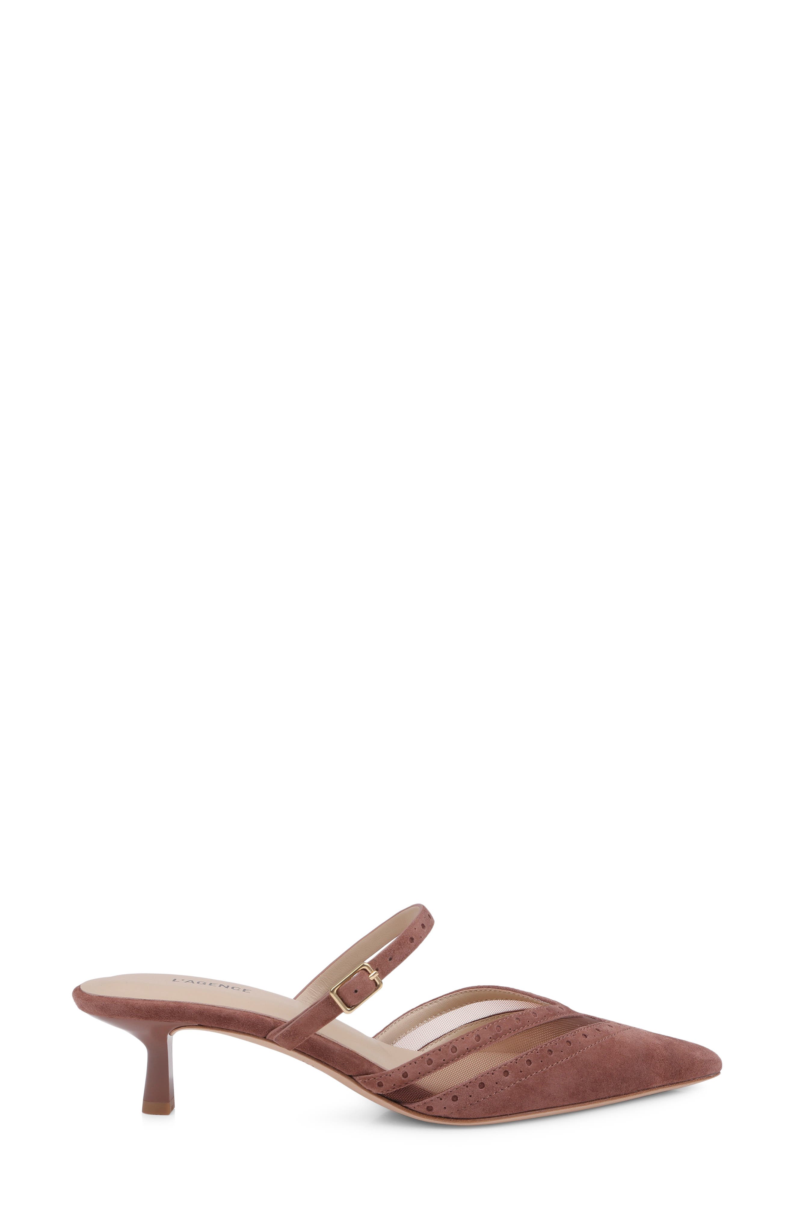 Shelbie Mule, Alternate, color, HAZEL SUEDE