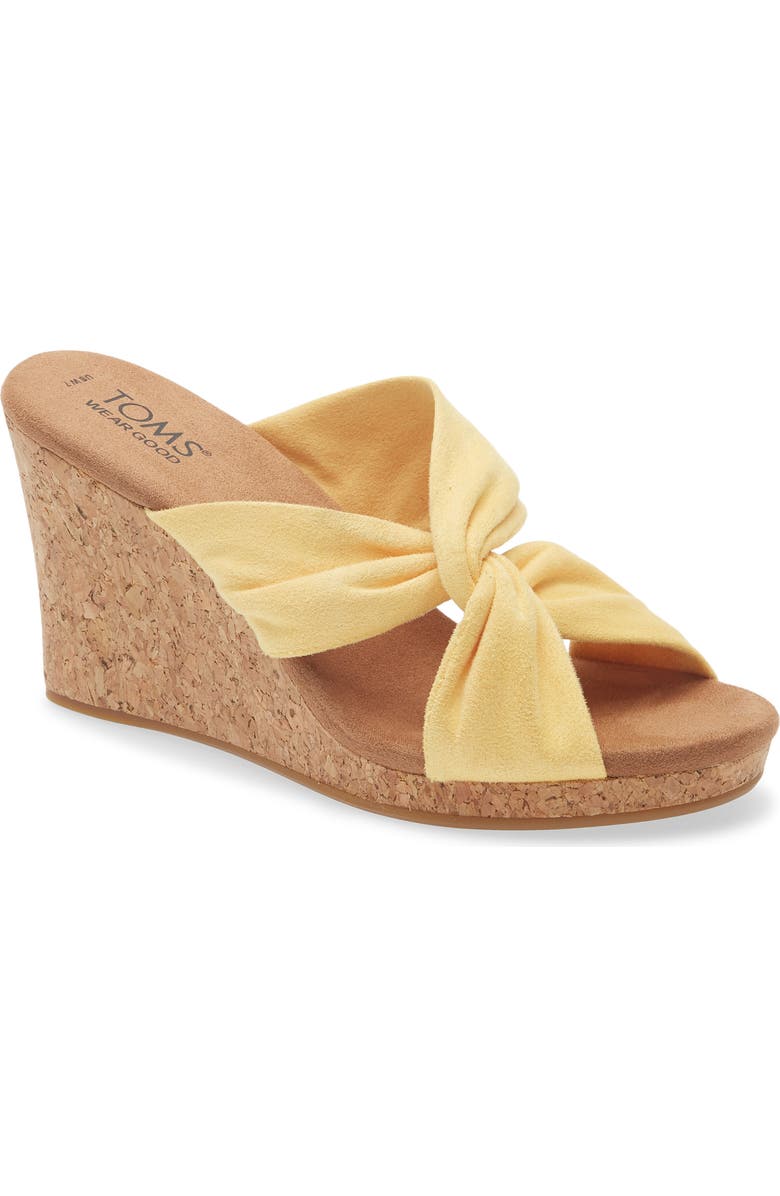 TOMS Serena Slide Sandal, Main, color, Yellow