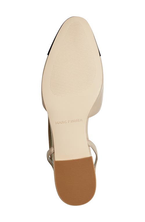 Marc Fisher Dela Slingback Flat In Nude