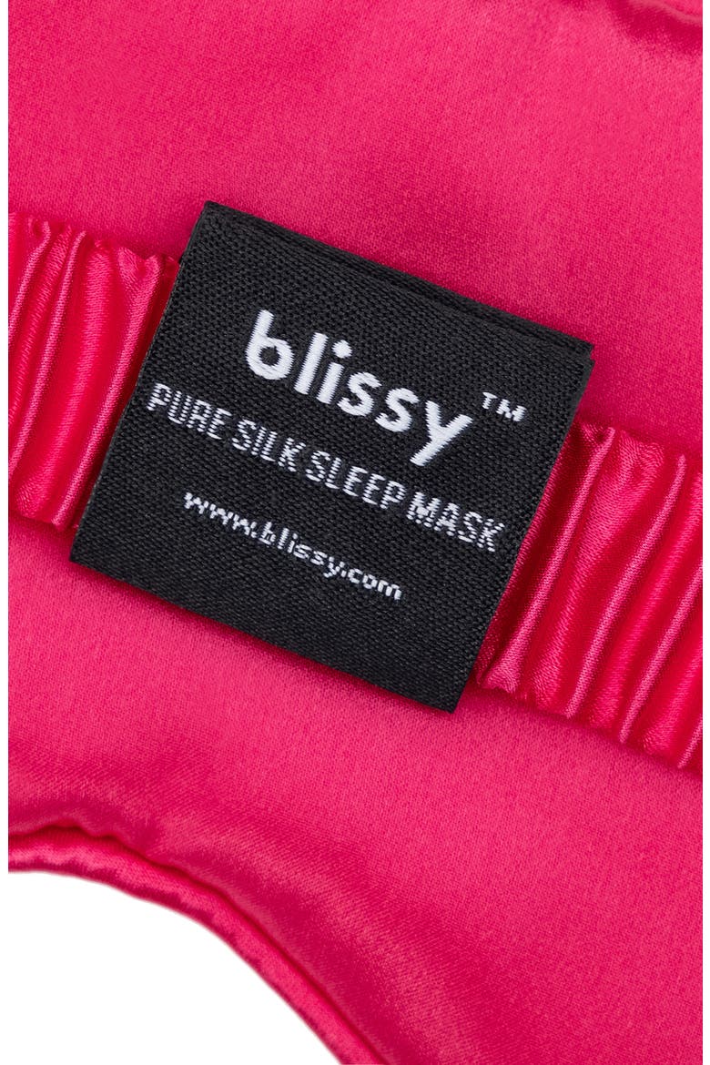 Silk Sleep Mask, Alternate, color, HIBISCUS