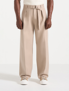 Manière De Voir Loic Wide Leg Tailored Trousers With Belt