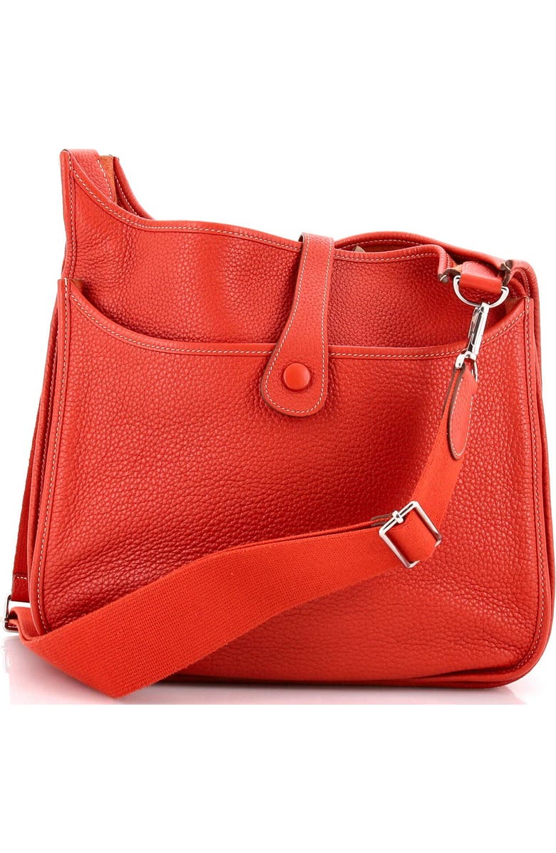 Pre-Owned Hermes Evelyne Bag Gen III Clemence GM, Alternate, color, Sanguine