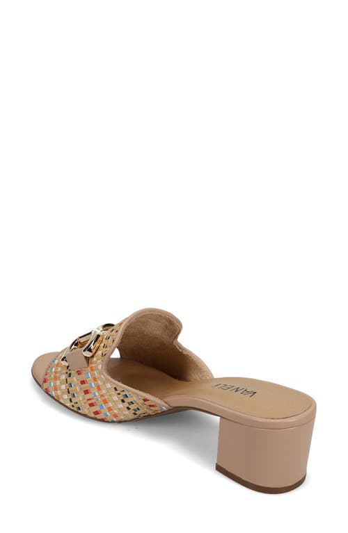 Vaneli Oksana Block Heel Sandal In Natural/multi