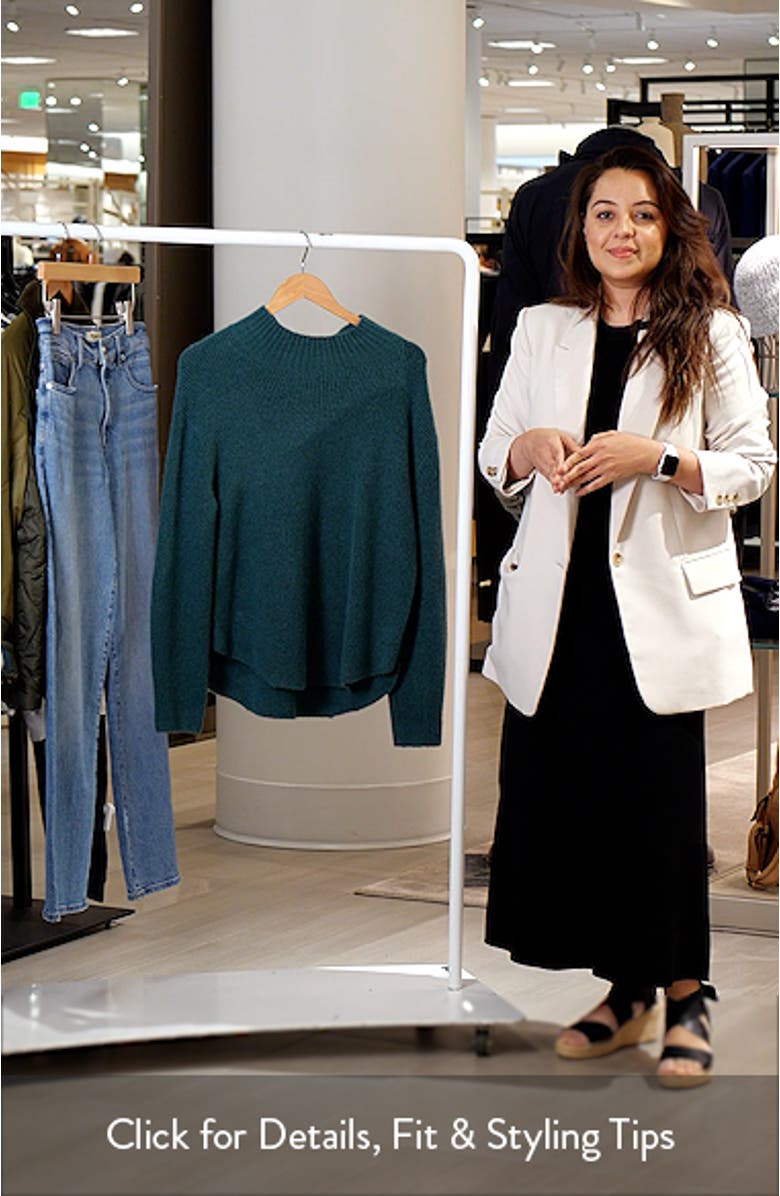 Shirttail Mock Neck Sweater, sales video thumbnail