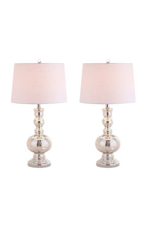 Genie 28.5" Glass LED Table Lamp (Set of 2)
