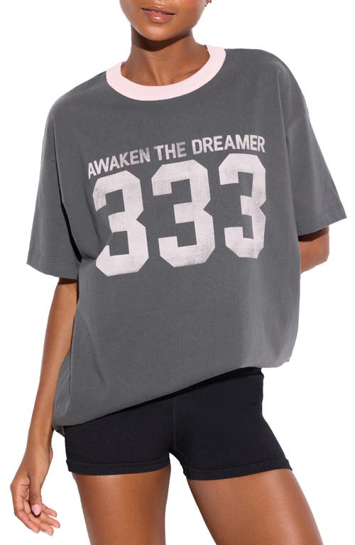 Spiritual Gangster 333 Boyfriend Ringer Graphic T-Shirt in Ash  product