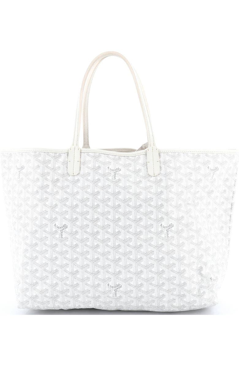 Pre-Owned Goyard Saint Louis Tote Coated Canvas PM, Alternate, color, White
