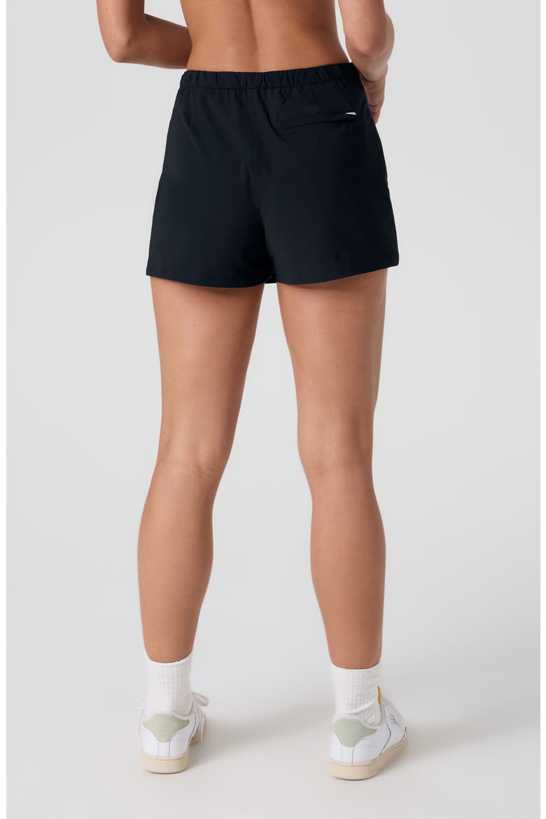 Miles Wrap Sport Miniskort, Alternate, color, BLACK