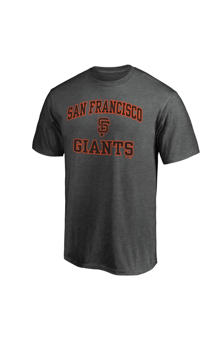 FANATICS Men's Fanatics Branded Charcoal San Francisco Giants Heart & Soul T-Shirt, Alternate, color, 