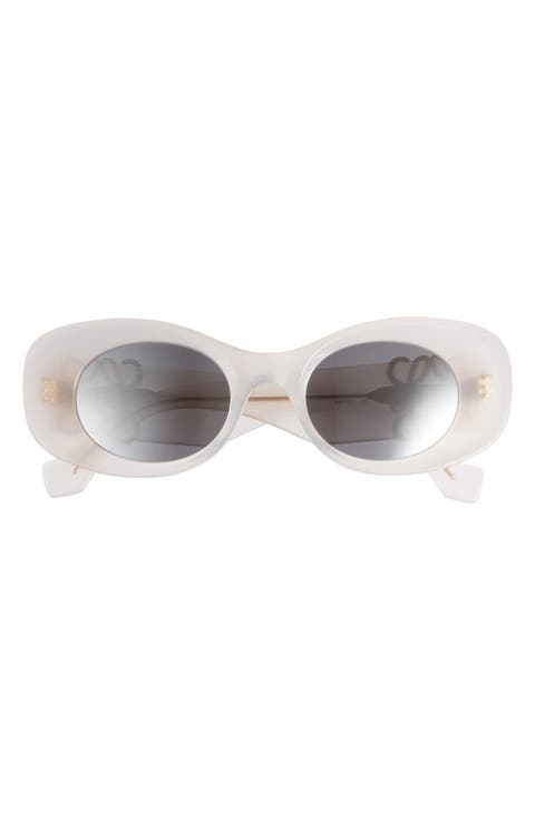 Anagram 49mm Small Rectangular Sunglasses