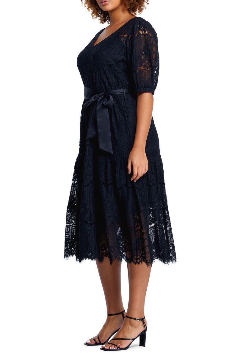 Estelle Lakeside Lace Midi Dress, Alternate, color, 