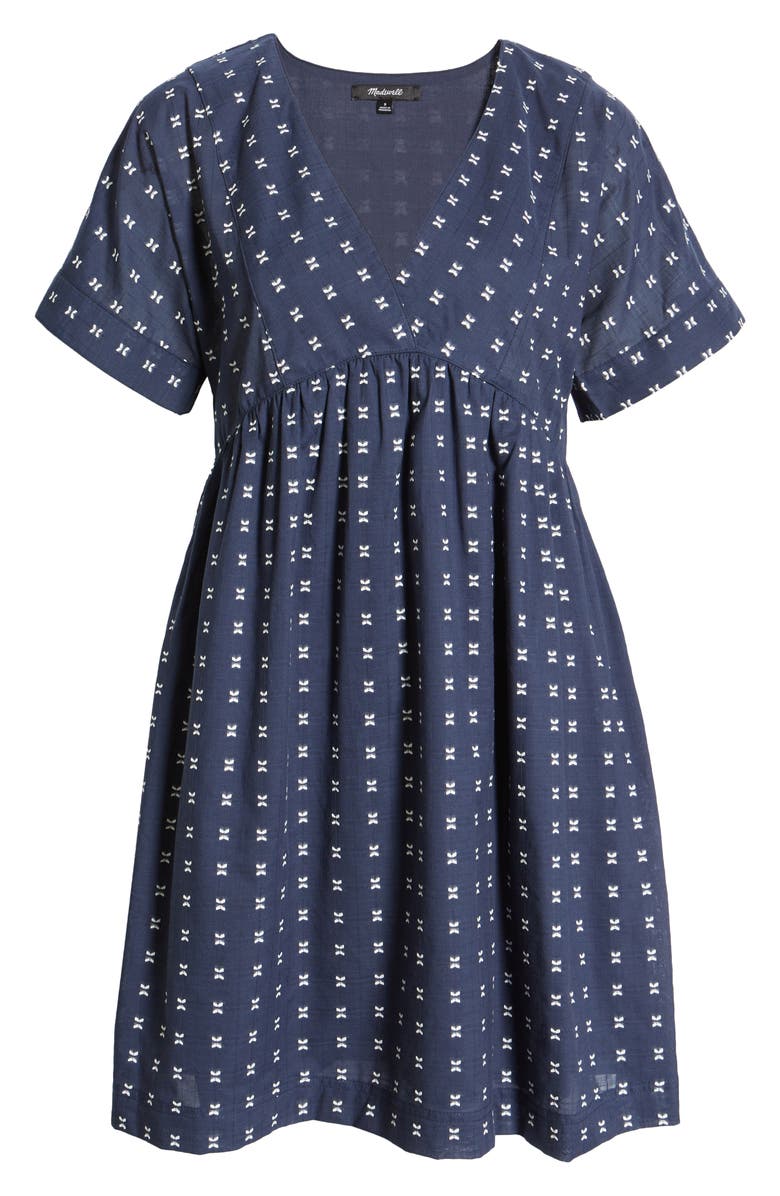 Madewell V-Neck Dolman-Sleeve Minidress, Alternate, color, 