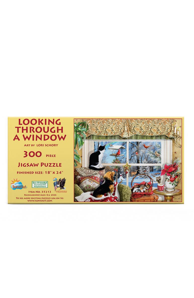 Sunsout Looking Through a Window 300 piece Jigsaw Puzzle for Adults, Alternate, color, Multicolor