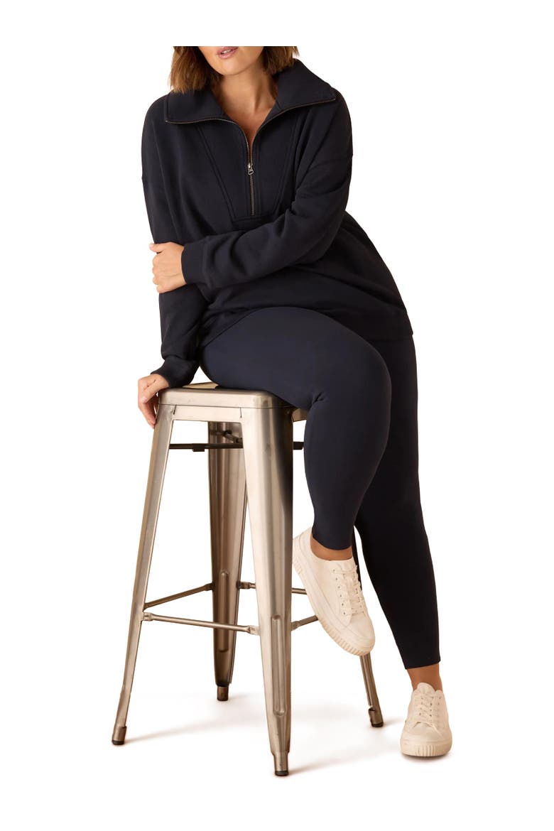 Half Zip Sweatshirt, Alternate, color, Navy