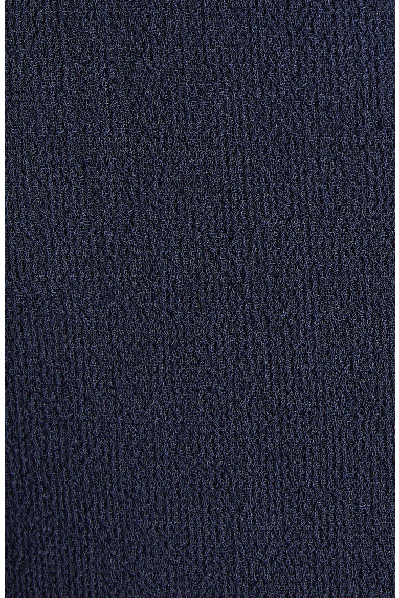 Layered Collar & Bow Wool Crepe Jacket, Alternate, color, NAVY MULTI