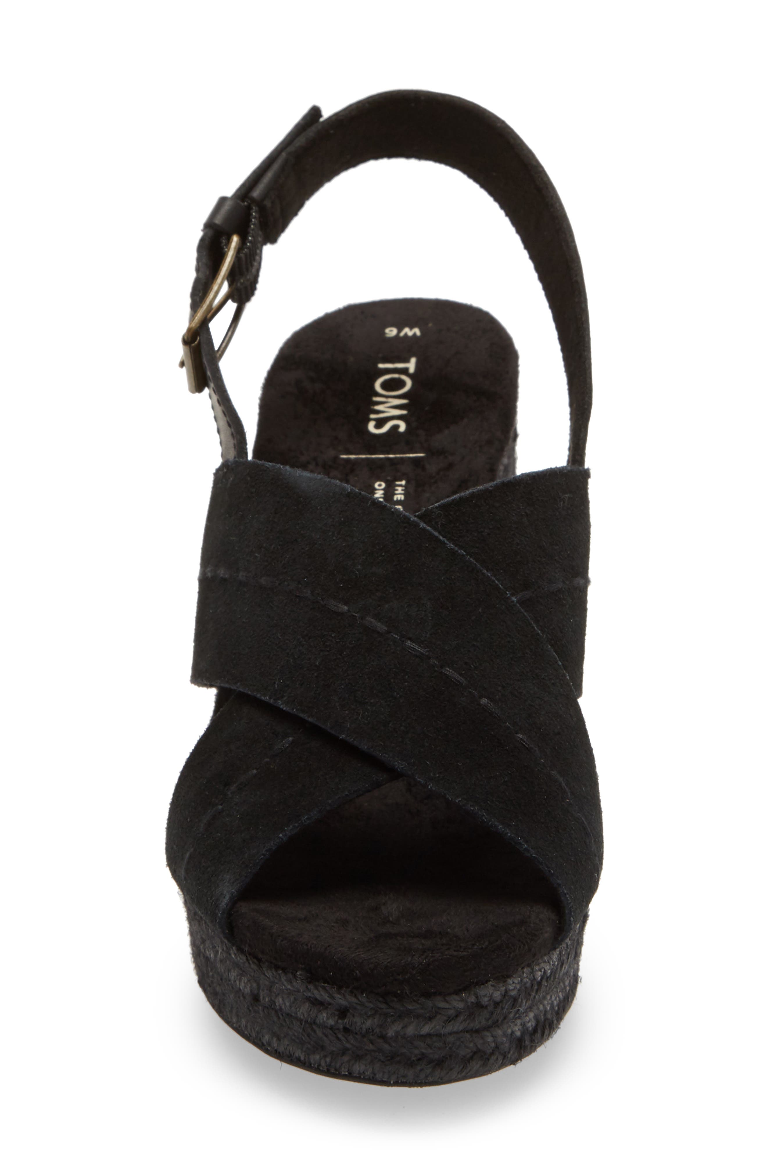 TOMS Ibiza Platform Slingback Sandal, Alternate, color, 
