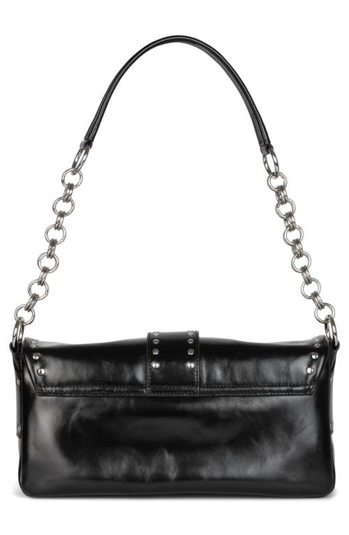 Jeffrey Campbell Night Out Leather Shoulder Bag In Black