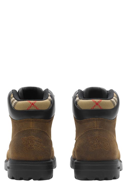 Burberry Moor Lace-up Boot In Brown