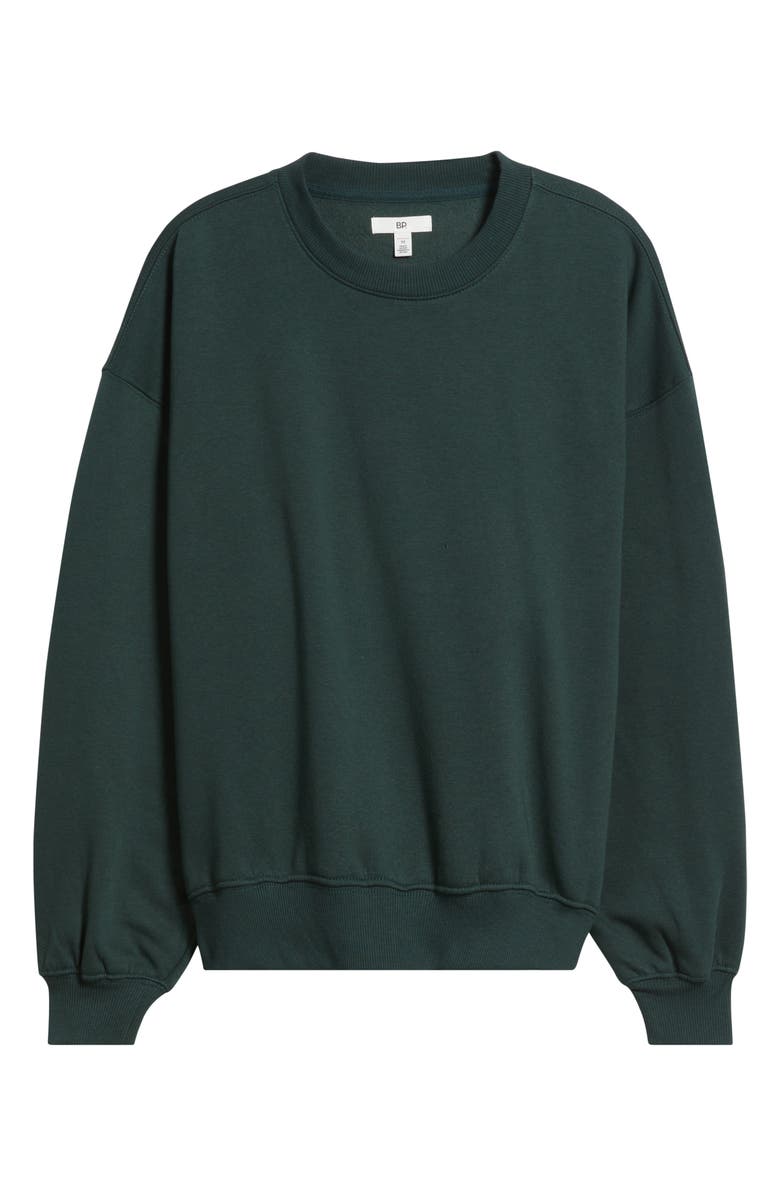 BP. Relaxed Cotton Blend Sweatshirt, Alternate, color, Green Gables