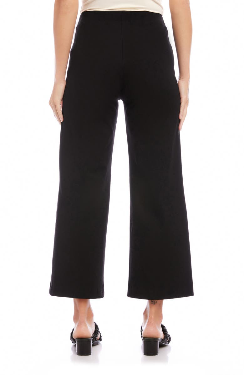 FIFTEEN TWENTY High Waist Crop Wide Leg Pants, Alternate, color, Black