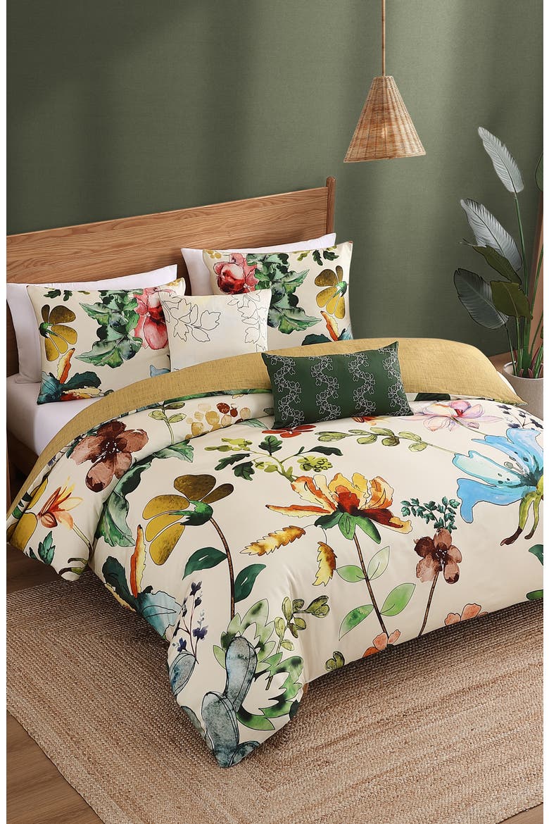 Radiance 5-Piece Reversible Comforter Set, Alternate, color, WHITE