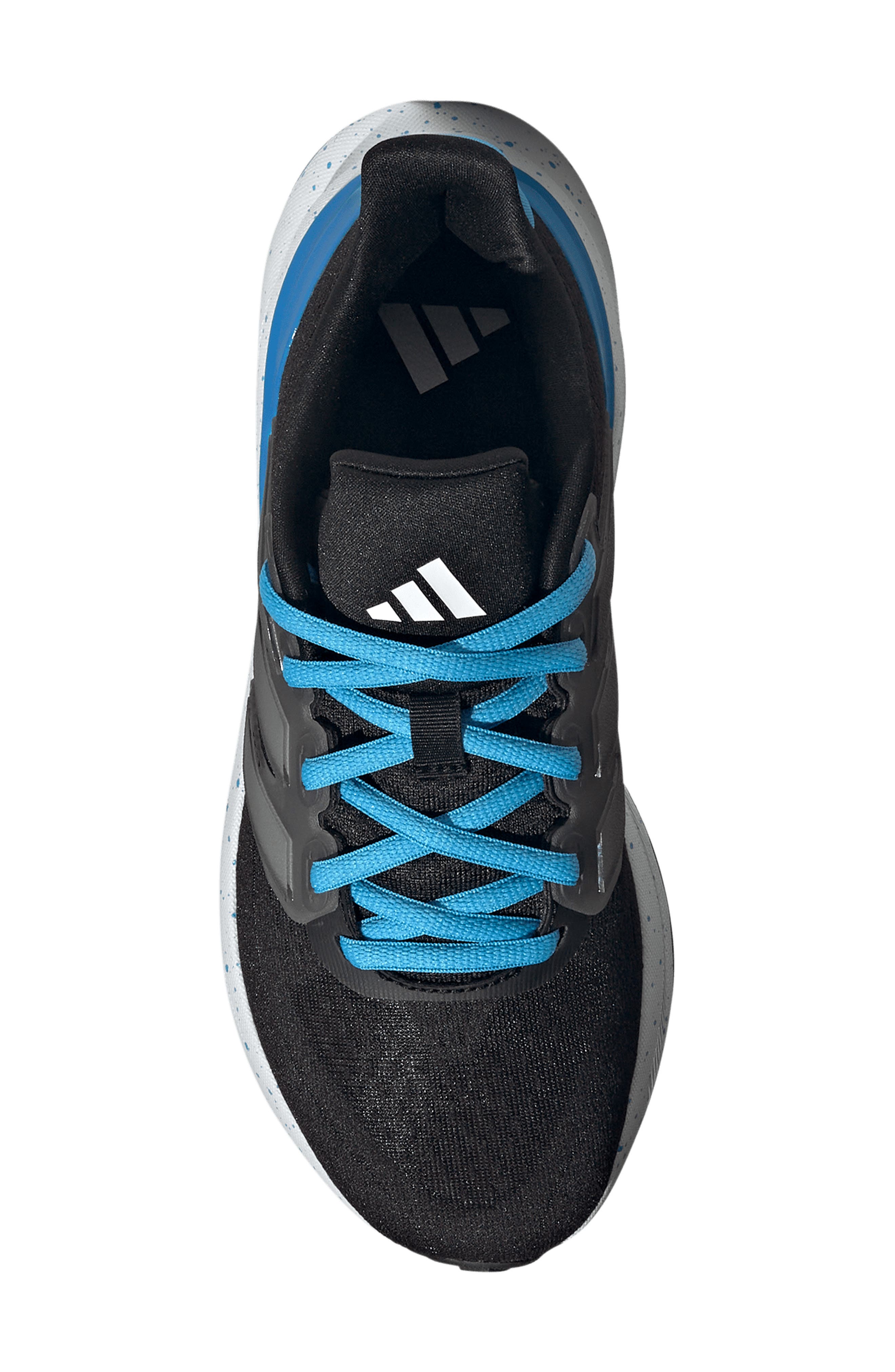 adidas Kids' Ultrarun 5 Sneaker, Alternate, color, Black/ White/ Lucid Ray Blue