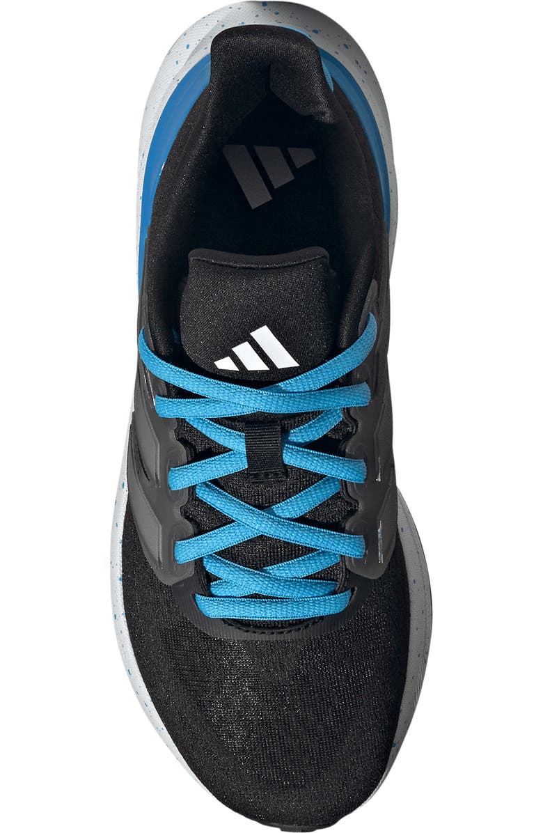 adidas Kids' Ultrarun 5 Sneaker, Alternate, color, Black/ White/ Lucid Ray Blue