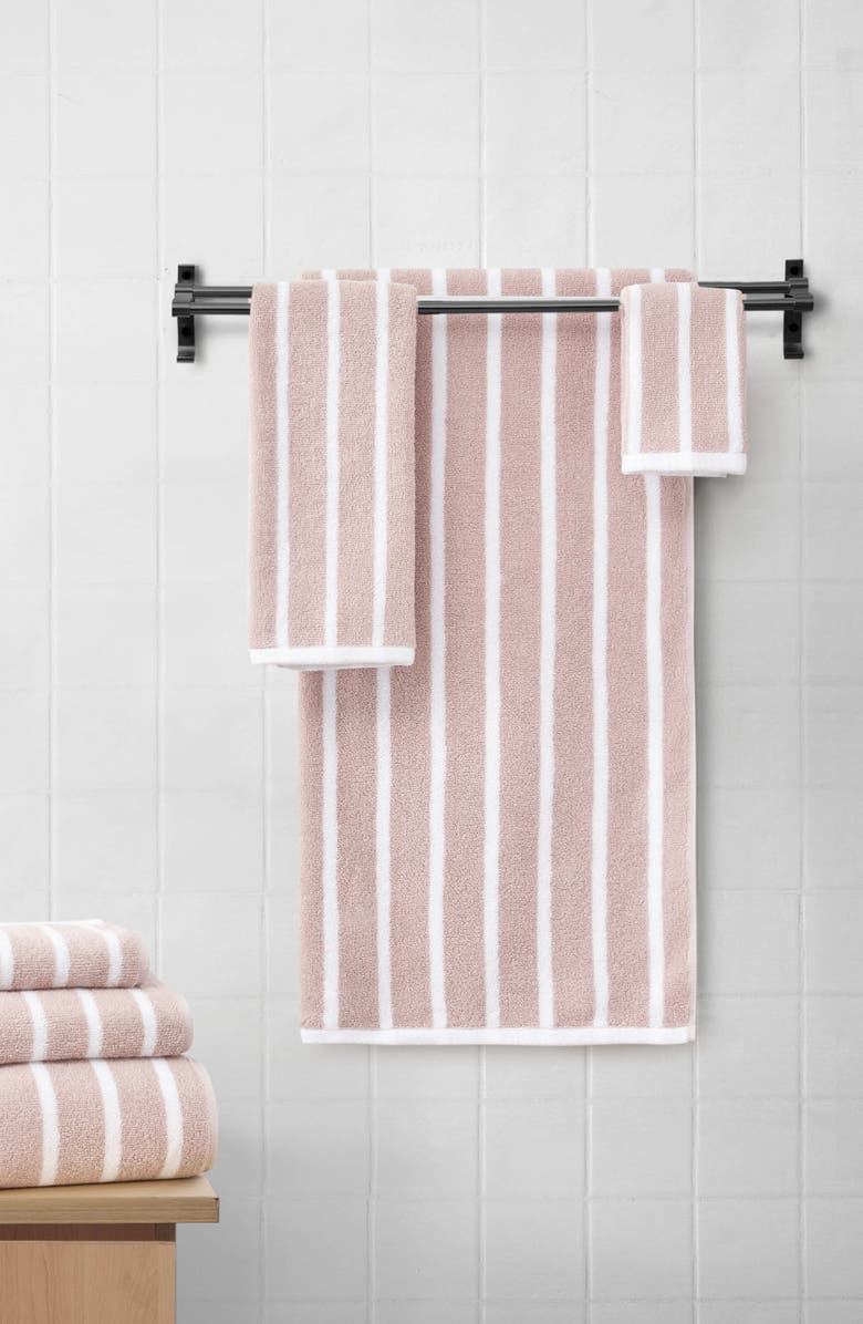 Lucky Brand Reversible Stripe 6-Piece Assorted Towels, Alternate, color, 