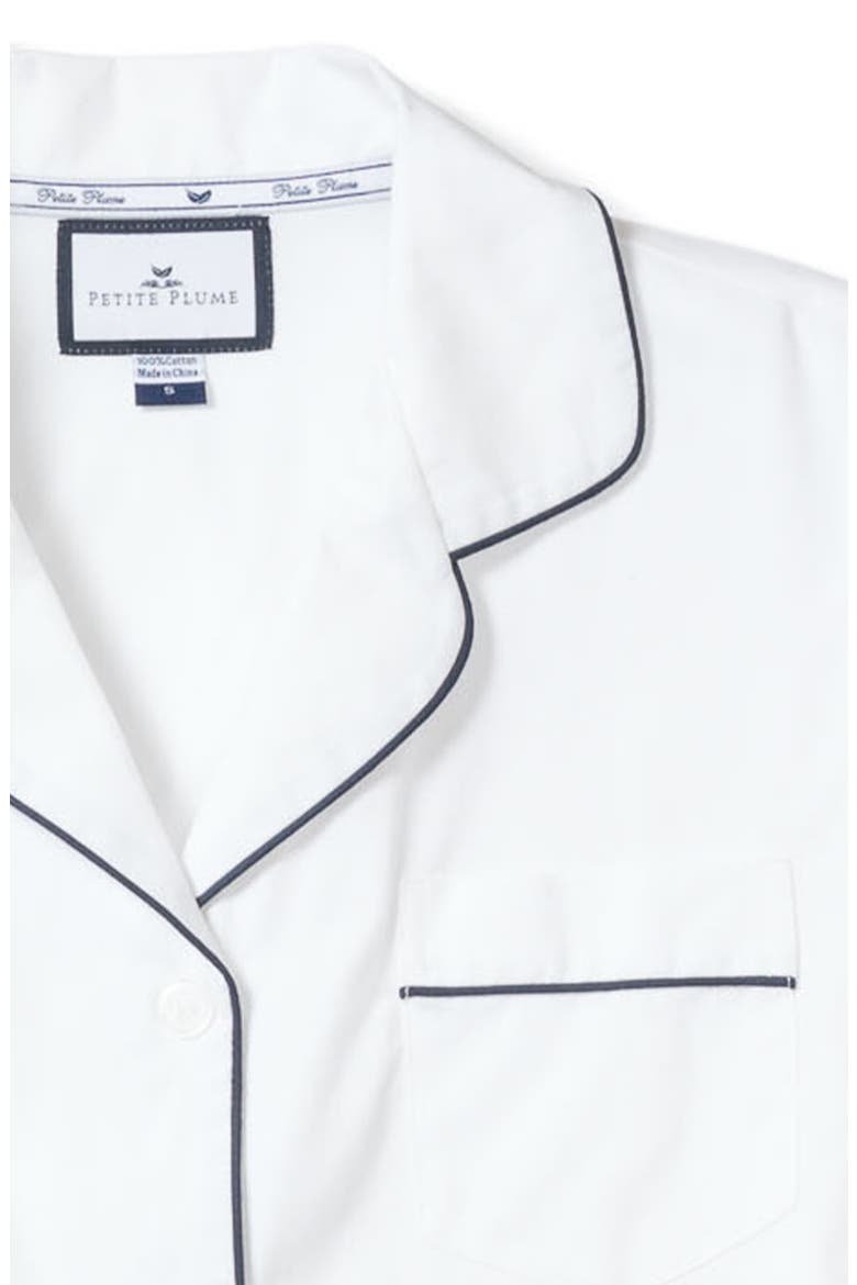 Classic Cotton Twill Pajama Set, Alternate, color, WHITE
