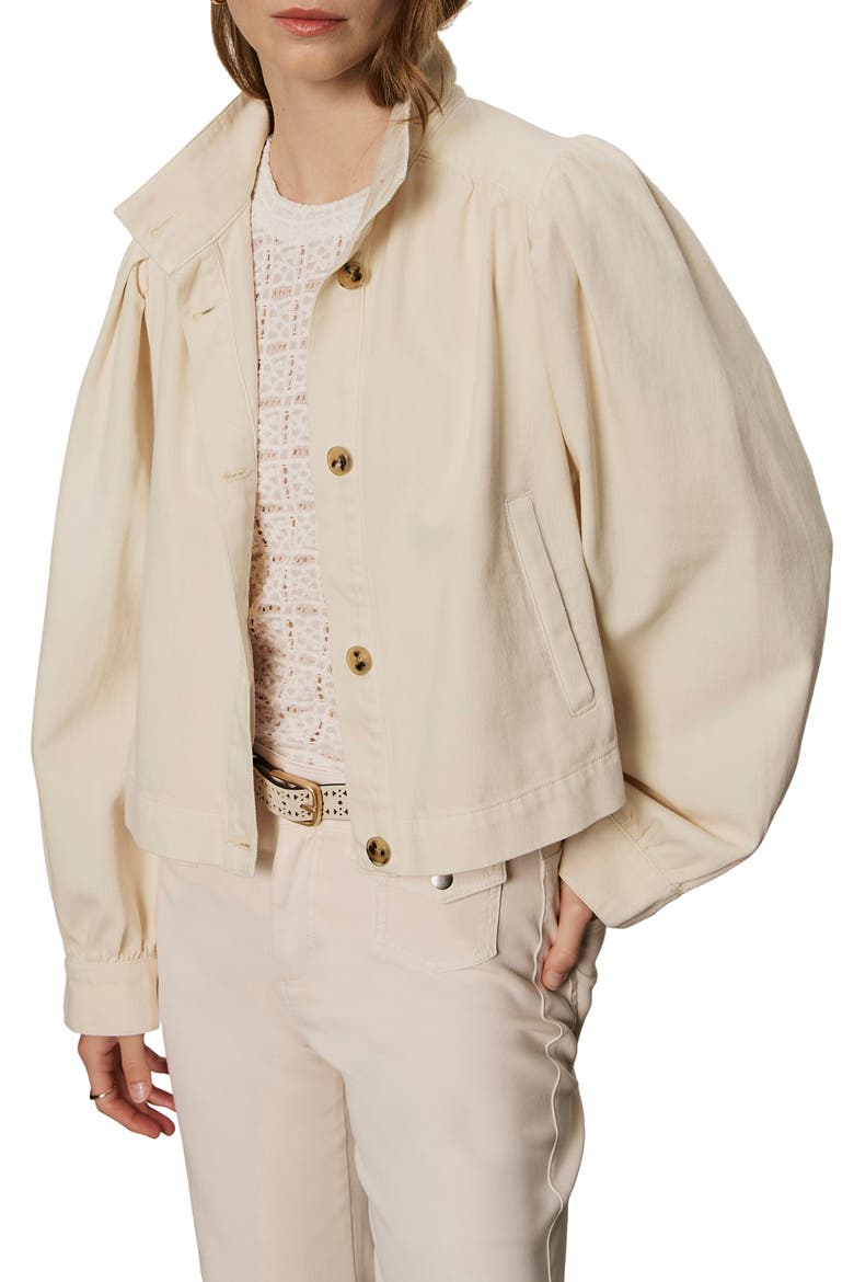 Cotton Twill Jacket, Main, color, COLLAGEN WHITE
