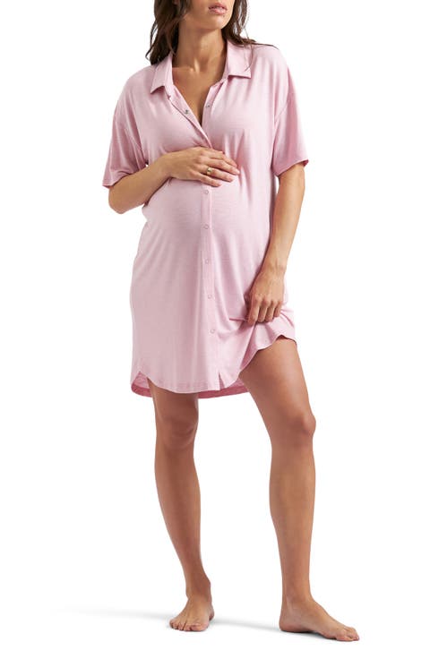 Dreamy Button Down Maternity Sleep Shirt