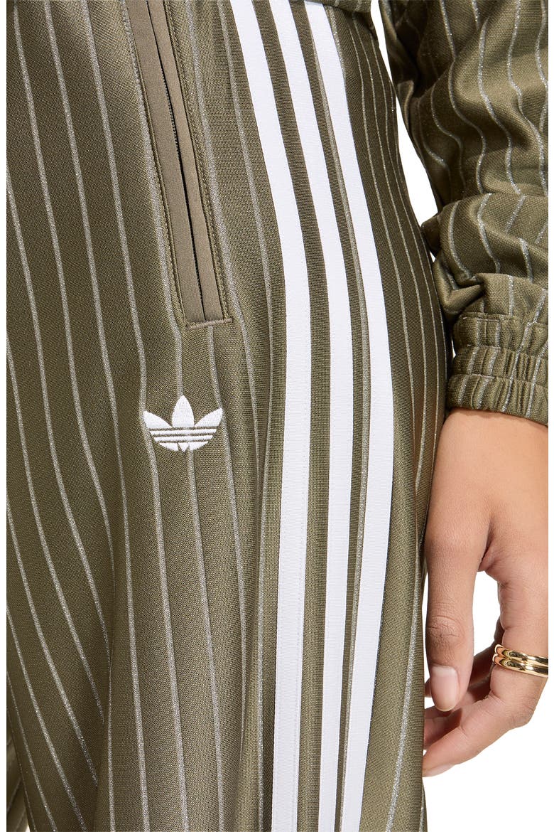 Pinstripe Wide Leg Track Pants, Alternate, color, BRANCH