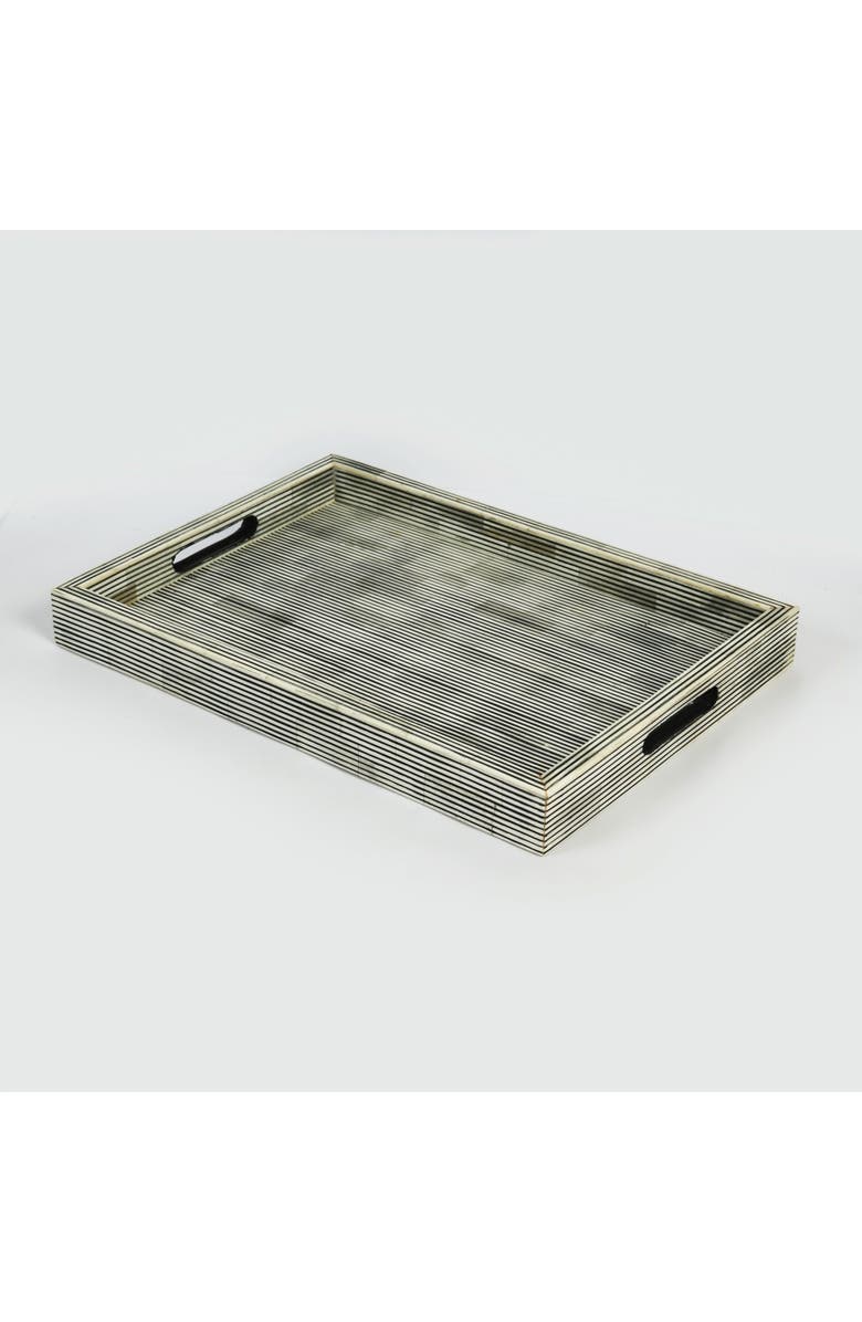 Mela Artisans Pinstripe Inlay Tray, Main, color, Pinstripe